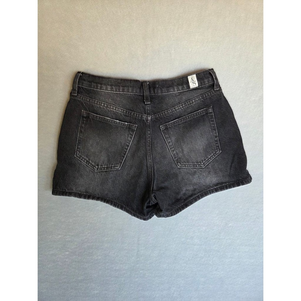 Altar'd State Denim Skort Womens M Black Wrap Front Y2K Grunge Mini Skirt - Picture 5 of 11
